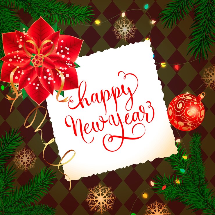 happy new year calligraphy 1262 7740