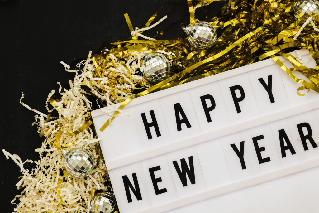 happy new year inscription board scaled