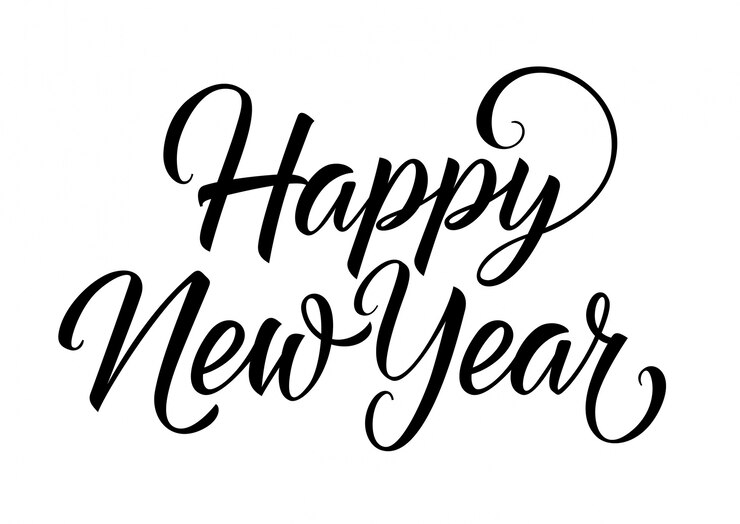 happy new year lettering 1262 6818